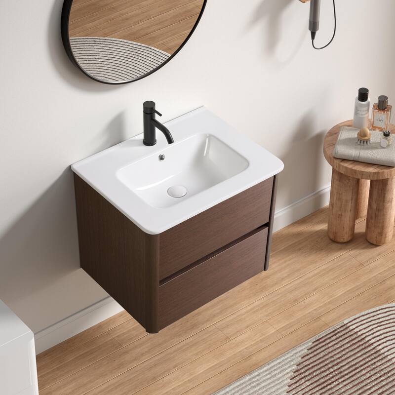 Ceramic Bathroom Sink with Modern Minimalist Design