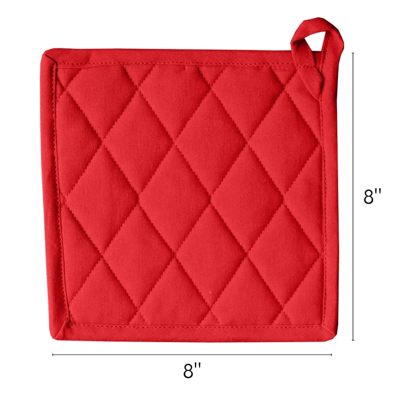 Fabstyles Solo Waffle Cotton Pot Holder Set of 2