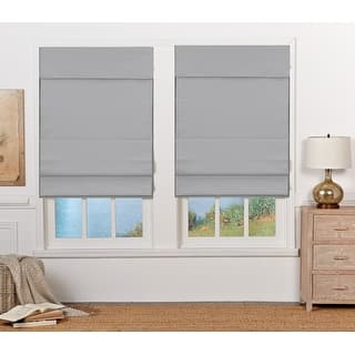 72-inch Light Grey Insulating Cordless Roman Shade - Bed Bath & Beyond - 33050118
