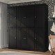 preview thumbnail 14 of 57, Palace Imports 65" 100% Solid Wood Shaker Pantry Cabinet Black