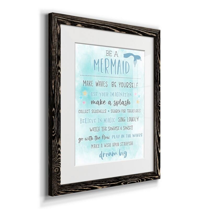 Be a Mermaid-Premium Framed Print - Ready to Hang