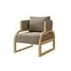 preview thumbnail 22 of 35, Corvus Danzig Teddy Fabric 1-Piece Accent Chair Tan