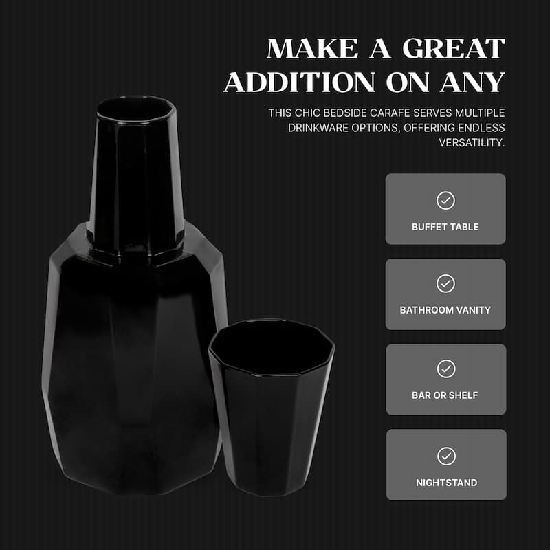 Bruno Magli 2 piece Geo Carafe Set - 37.2 oz