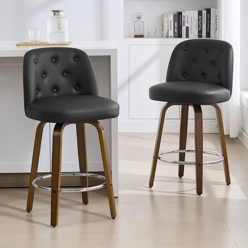 26"/29" Swivel Bar Stools/ Counter Stool with Bentwood Legs
