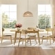preview thumbnail 2 of 17, Spruce & Spring Modern Upholstered Dining Chair with Handwoven Rattan Back