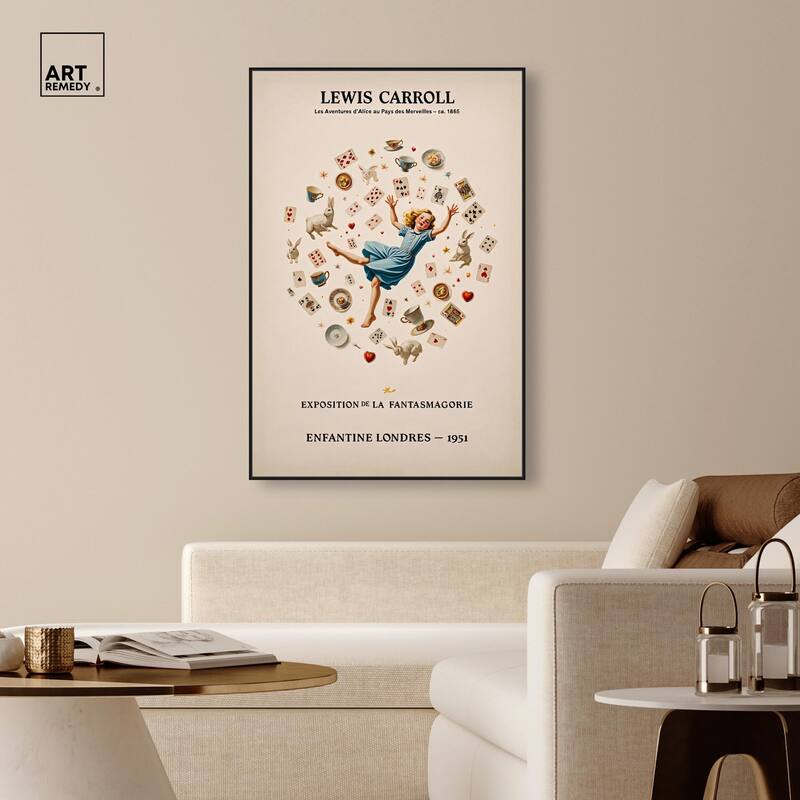 Carroll's Alice in Motion Canvas by Art Remedy