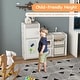preview thumbnail 4 of 7, Gymax Kids Toy Storage Organizer Multipurpose Bookshelf w/ Magnetic