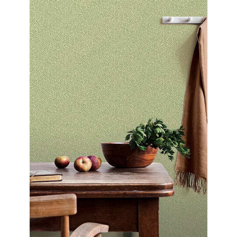 A-Street Prints Anna Light Green Fern Trail Wallpaper