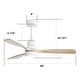 preview thumbnail 75 of 97, Sofucor 48/52 Inch Wood Ceiling Fan with Light and Remote/Smart App Voice Control, Dimmable Lights Included
