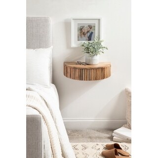 Kate and Laurel Reid Ribbed Floating Side Table - Bed Bath & Beyond ...