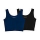 preview thumbnail 1 of 3, 2 Pack Larken X Pumping and Nursing Bra, Marine and Black Large