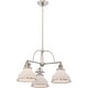 preview thumbnail 3 of 4, Quoizel Grant 3-Light 16" Transitional Chandelier in Brushed Nickel