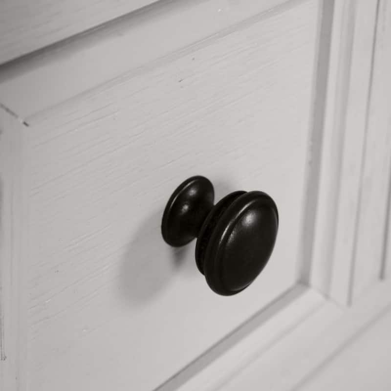 Furniture of America Eryndor Modern Farmhouse 3-Piece White Solid Wood Platform Bedroom Set