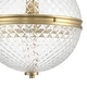 preview thumbnail 4 of 6, Hunter Bay Hollow Alturas Gold with Clear Glass 1 Light Pendant - Transitional, Modern - Kitchen, Dining Room, Entryway