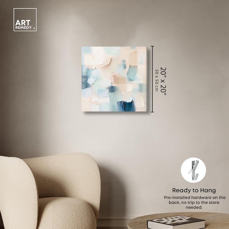 Celadon Haze II Canvas by Art Remedy, Gallery Wrapped