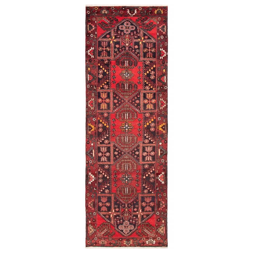 ECARPETGALLERY Hand-knotted Anadol Red Wool Rug - 3'8 x 10'6