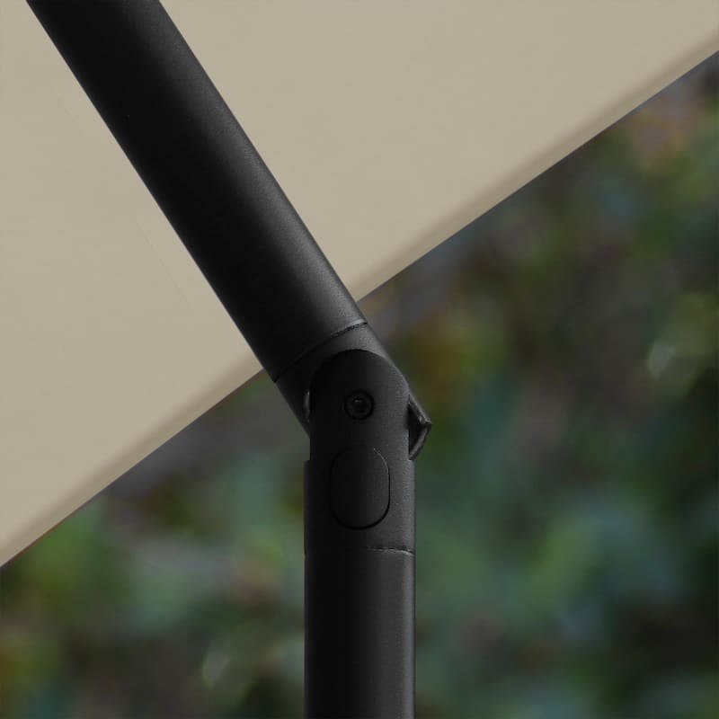 Astella 9' Crank Open Push Button Tilt Outdoor Patio Umbrella