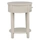 preview thumbnail 48 of 55, Fillmore 1-Drawer Oval Wood Shelf Accent End Table by iNSPIRE Q Modern