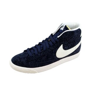 Shop Nike Men S Blazer Mid Premium Vintage Obsidian Sail White Team Orange 638261 402 Overstock 22340204