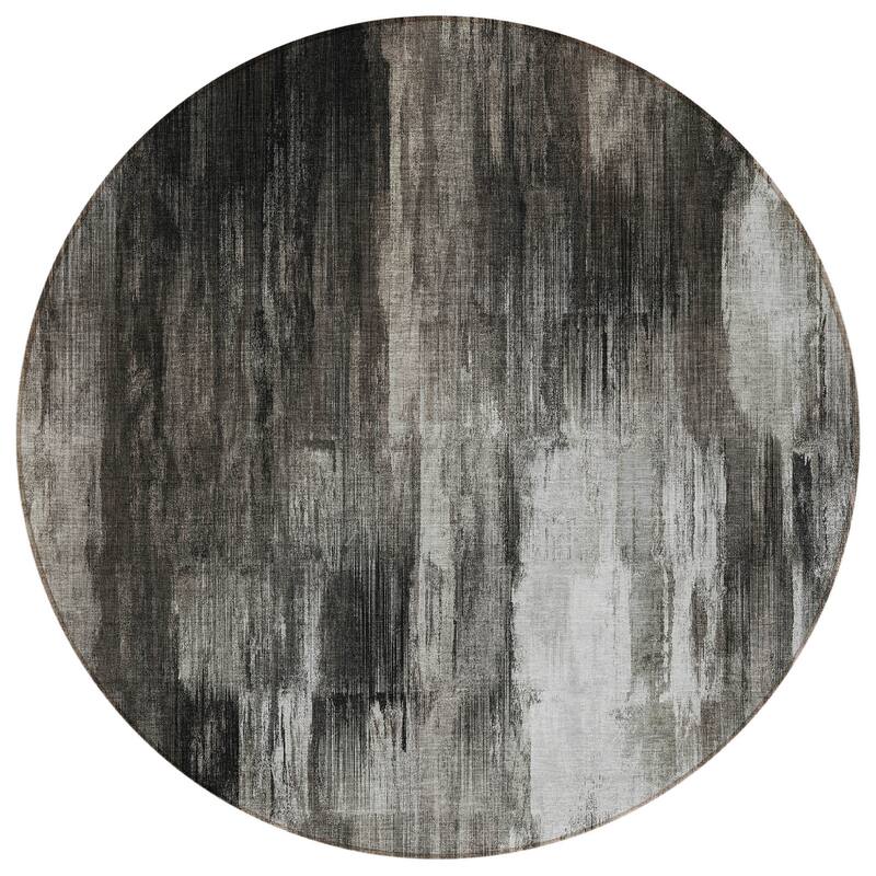 Hara Artistic Abstract Weather Resistant Blended Style Outdoor Rug