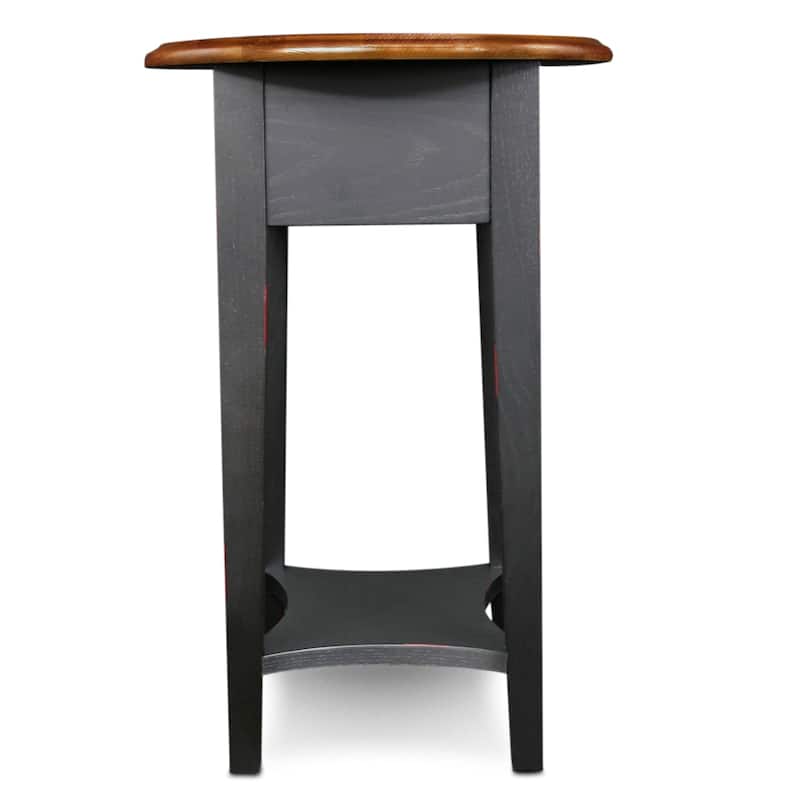 Hardwood Oval Side Table