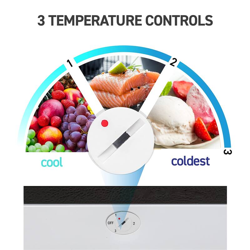 5.0 Cu.Ft. Upright Freezer - Black