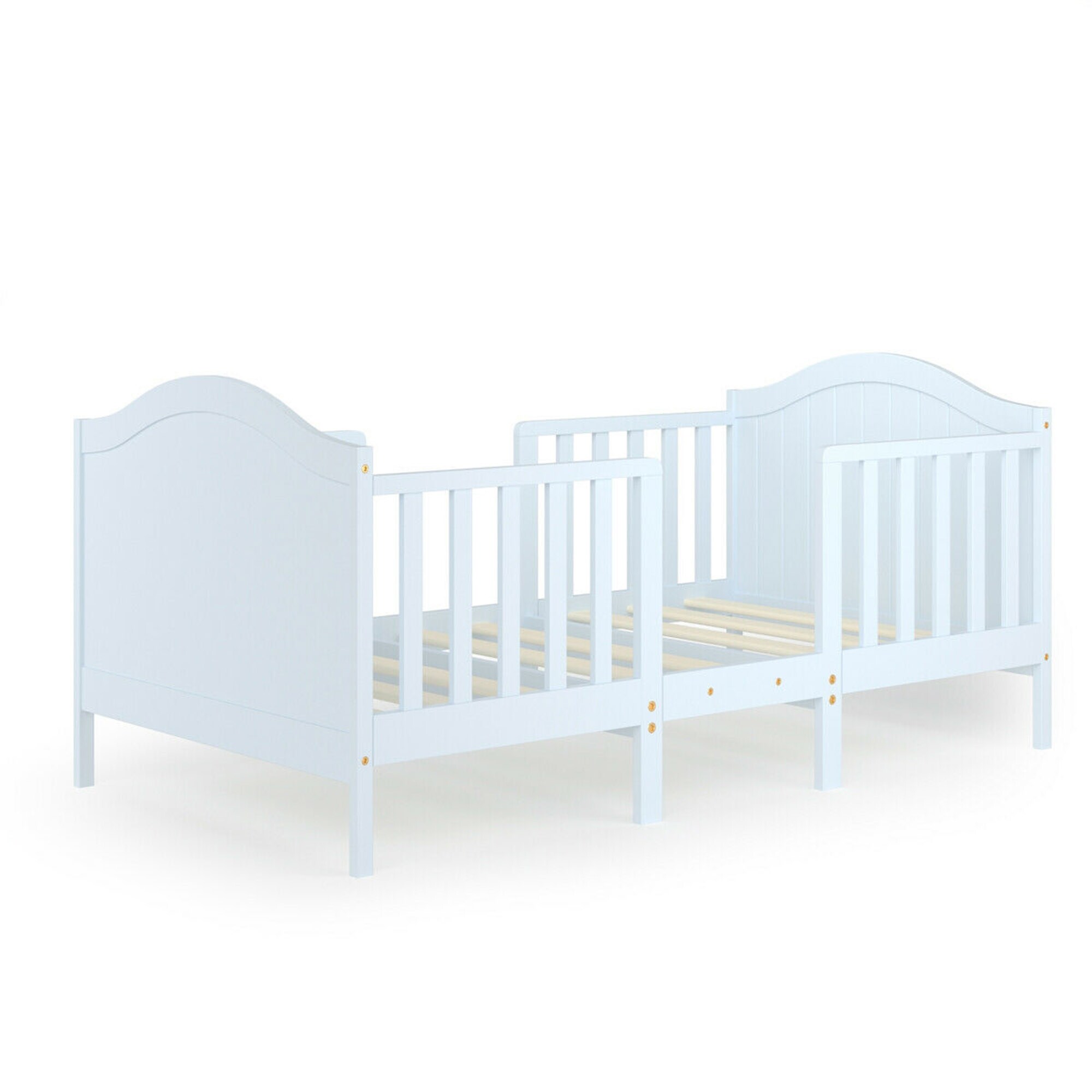 baby sleeping wooden bed
