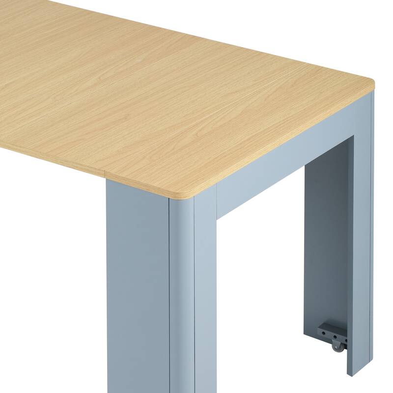 Extendable Dining Table with Removable Leaves, Rolling Kitchen Island with Power Outlet, Sideboard Cabinet with Storage