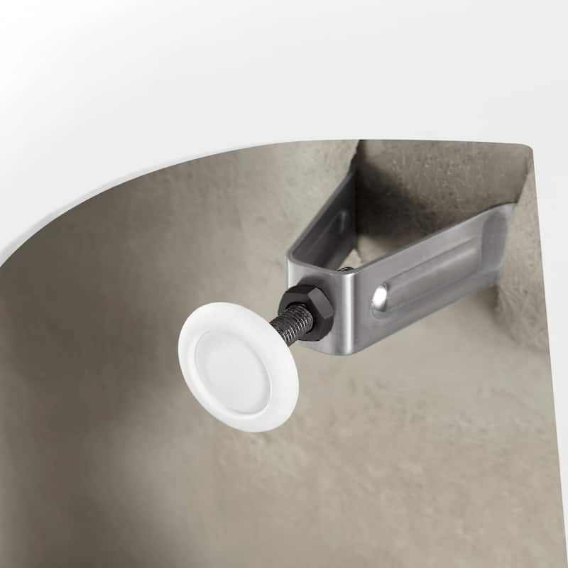 OVE Decors Rachel 70 in. White Acrylic Bathtub with included Satin Nickel and Chrome Hardware