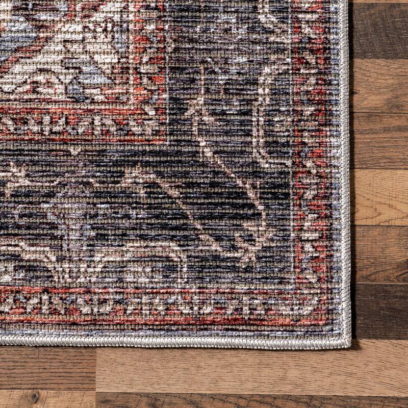 Nuloom Wild Orchid Machine Washable Area Rug
