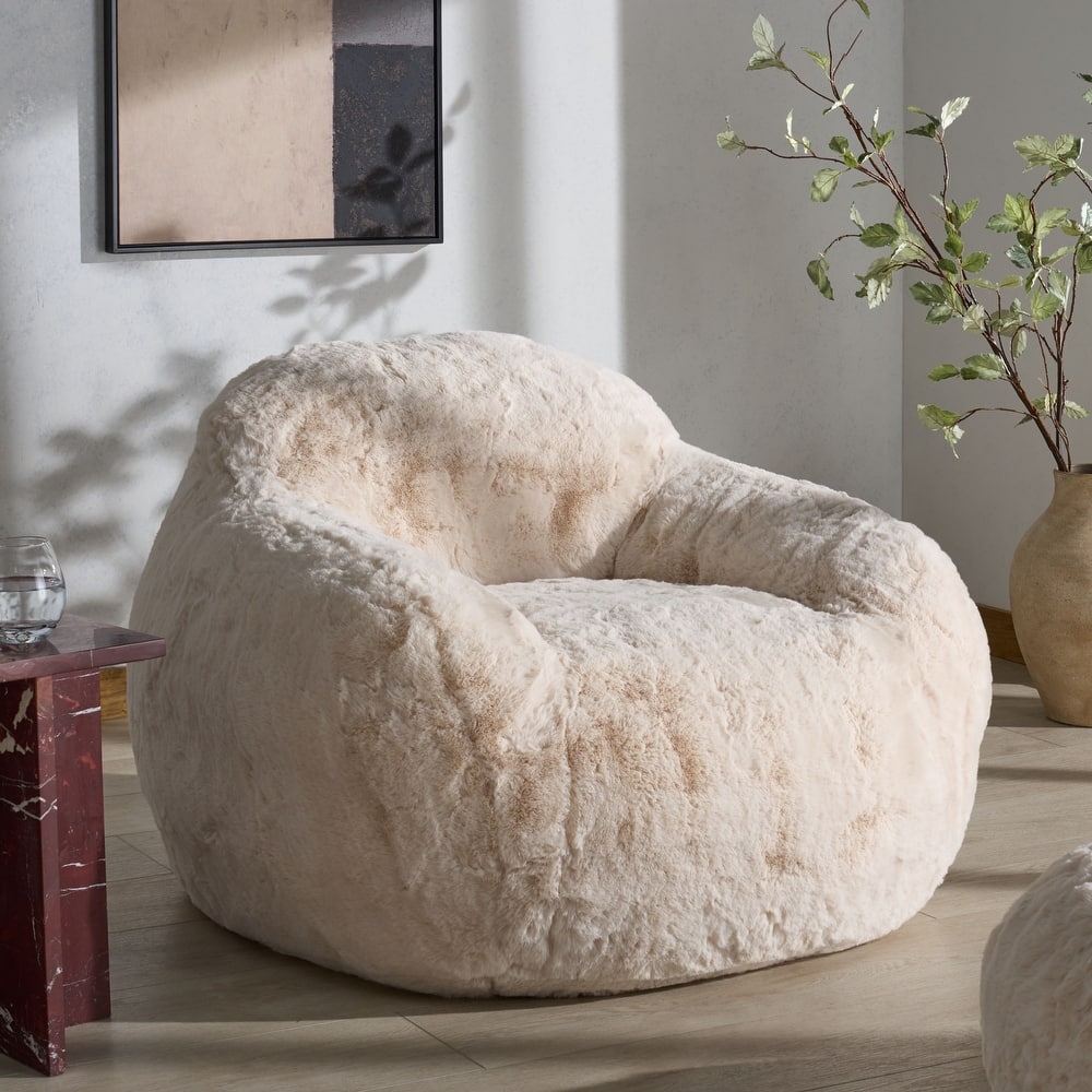 SAFAVIEH Couture Lorianna Bean Bag Chair - 39"W x 39"D x 30"H