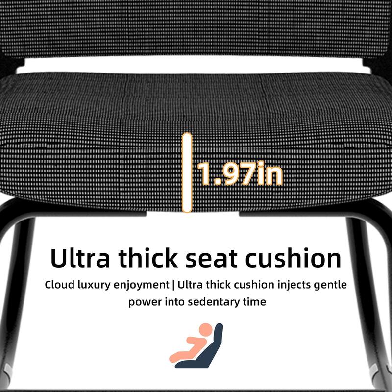 Roomfitters Minimalist Modern Office Chair - Metal Frame, Soft & Comfortable, Home & Office Use