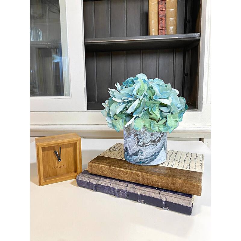 Hydrangea Arrangement in a Glass Vase