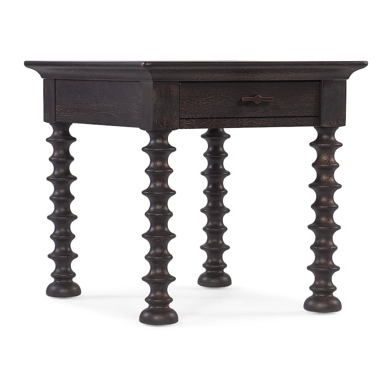 Hooker Furniture 6700-80313-98 Big Sky 28" Wide Solid Wood Edged Top - Charred Timber