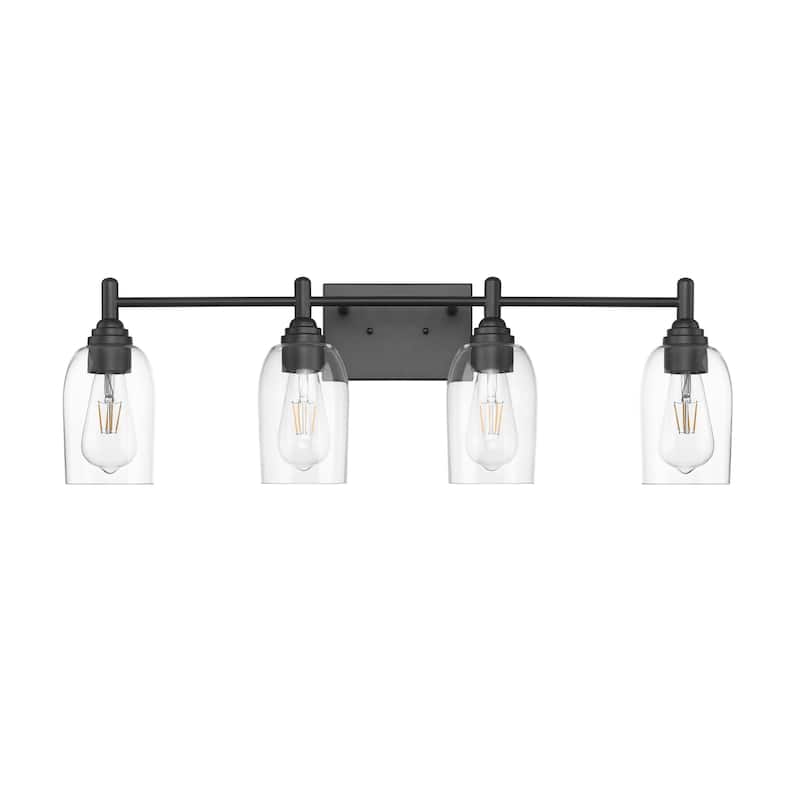 Millennium Lighting Arlett 4 Light 31" Wide Bathroom Vanity Light with - Matte Black