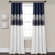 preview thumbnail 4 of 27, Lush Decor Night Sky 100 Percent Lined Blackout Window Curtain Panel Single 42X84 - Navy/White