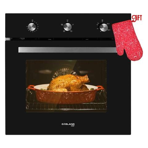 24" 2.0 cu. Ft. Single Gas Wall Oven with Convection In Black Built-in Natural Gas Oven