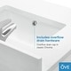 preview thumbnail 2 of 16, Tahoe 48in. Vanity in Espresso with White Cultured Top and Mirror