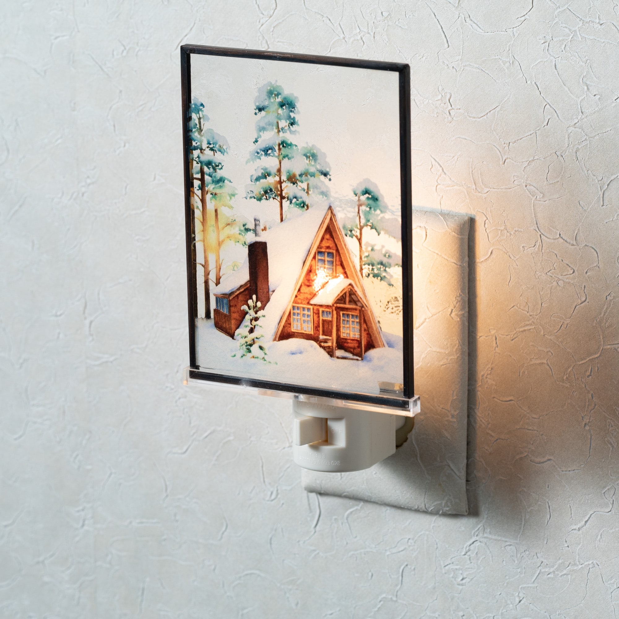 Cabin Scene Nightlight Multicolor 6.25
