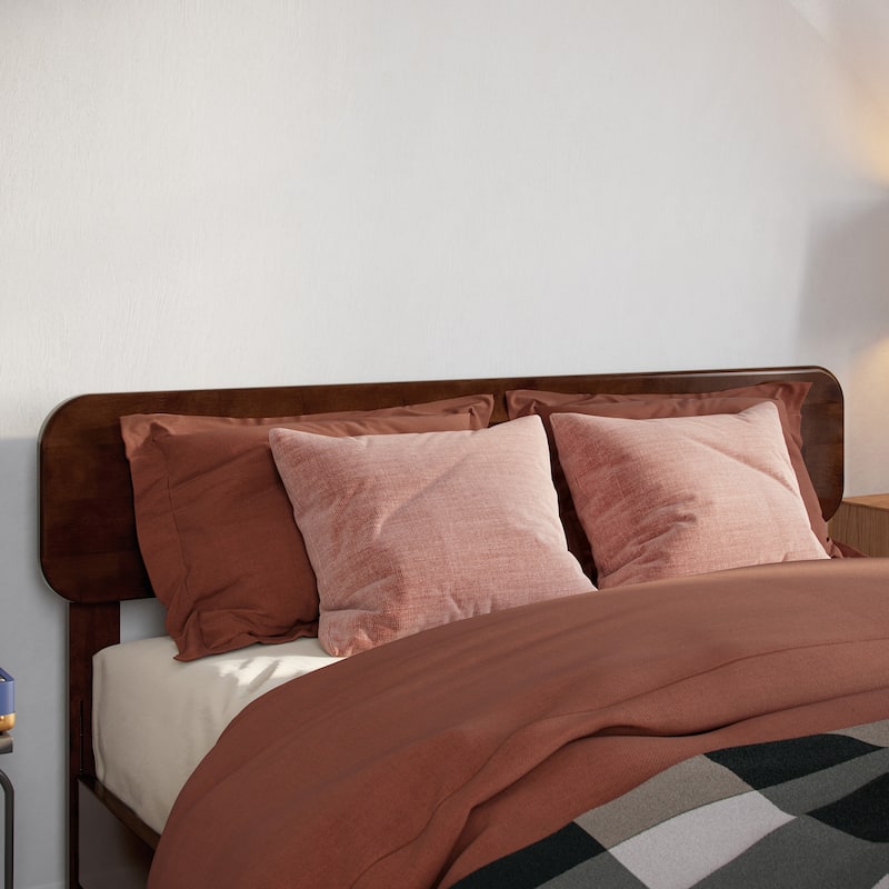 Florence Solid Wood Headboard - Walnut - Full