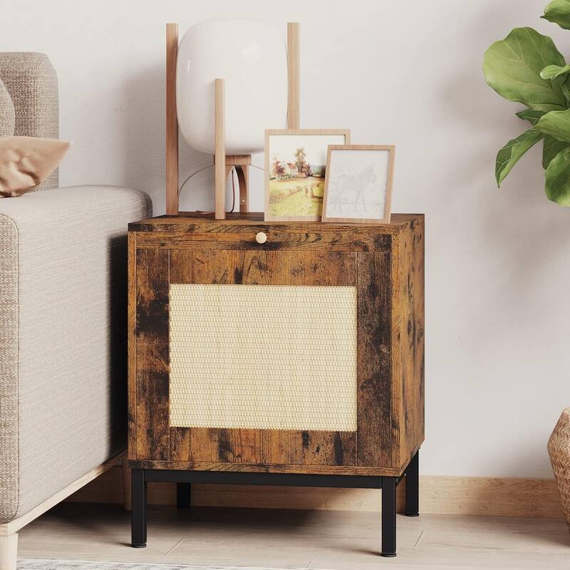 18.8" Nightstand/End Table - Brown