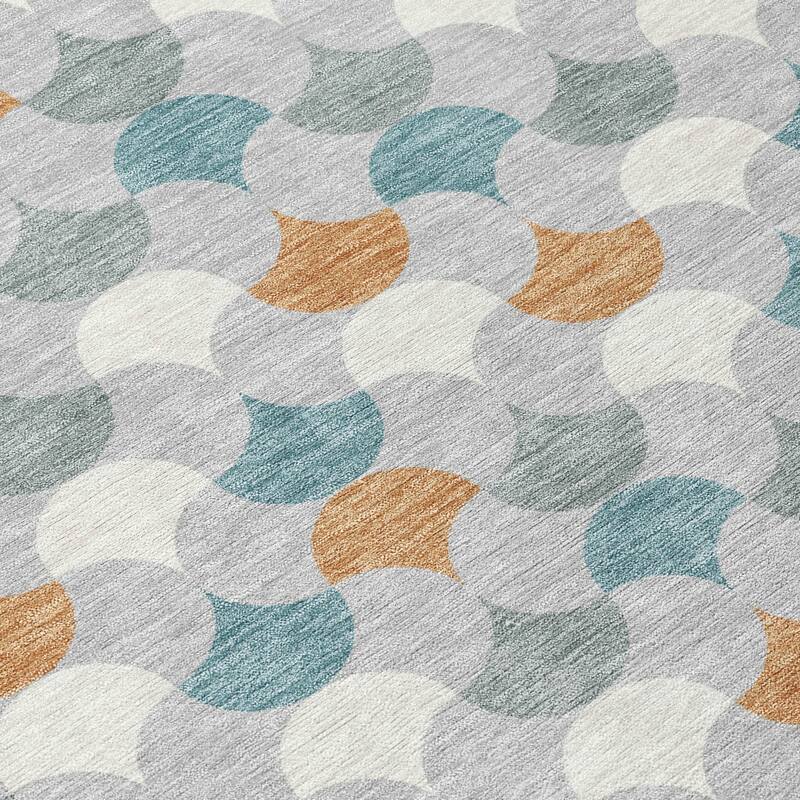 Machine Washable Indoor/ Outdoor Modern Osage Chantille Rug