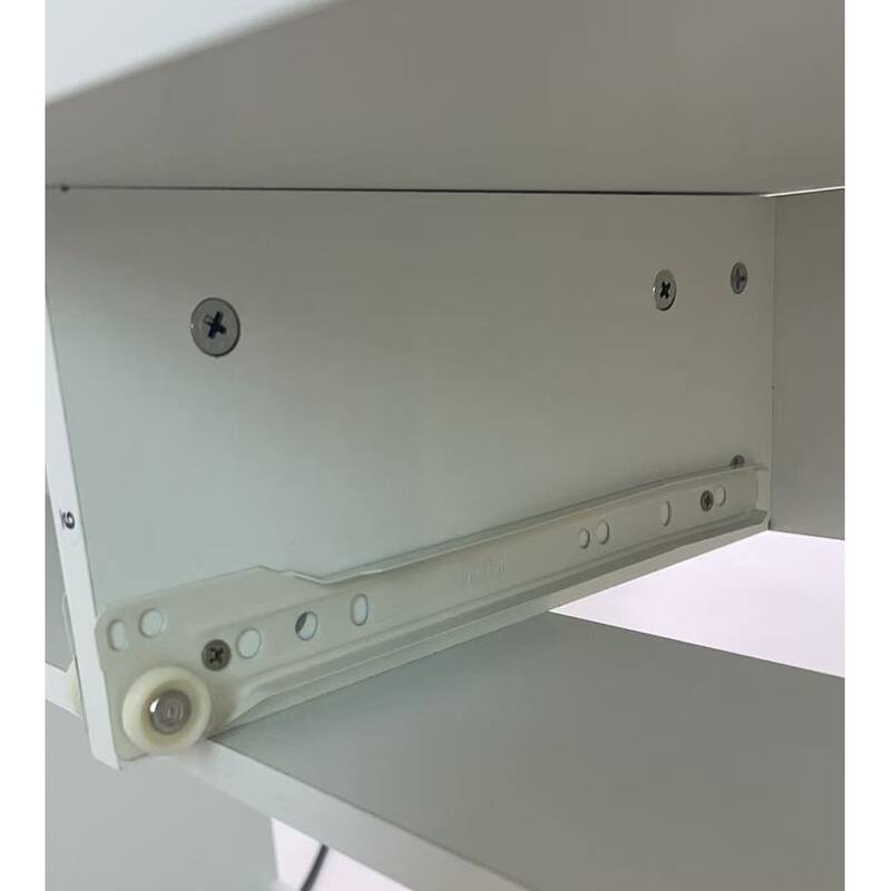 31" x 20" Extra Large LED Mirror Makeup Vanity Table with Stool, Touch Control, Adjustable Brightness & Storage