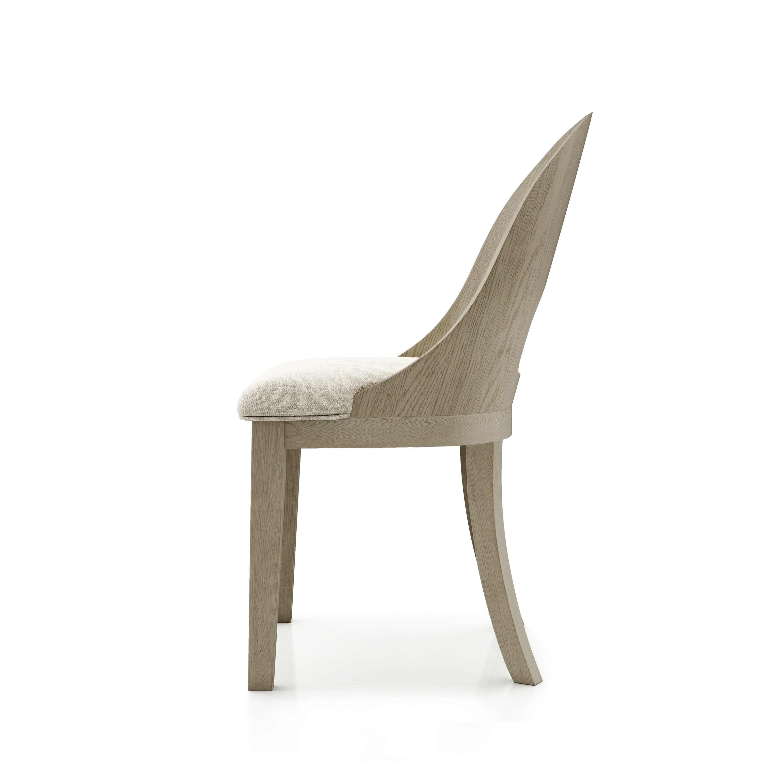 Furniture of America Piez Modern Bentwood Curved Wooden Side Chair