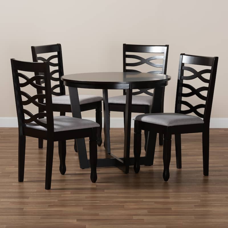 Leda Modern and Contemporary 5-Piece Dining Set