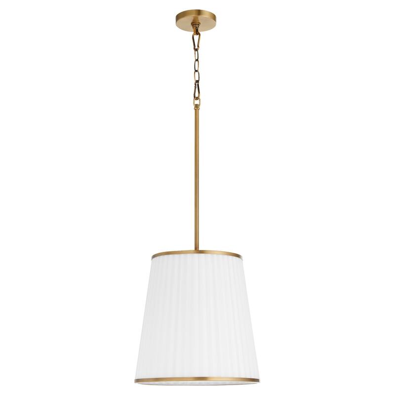Quorum International 8309-3 Marlon 14" Wide Pendant with Ribbed, Opal