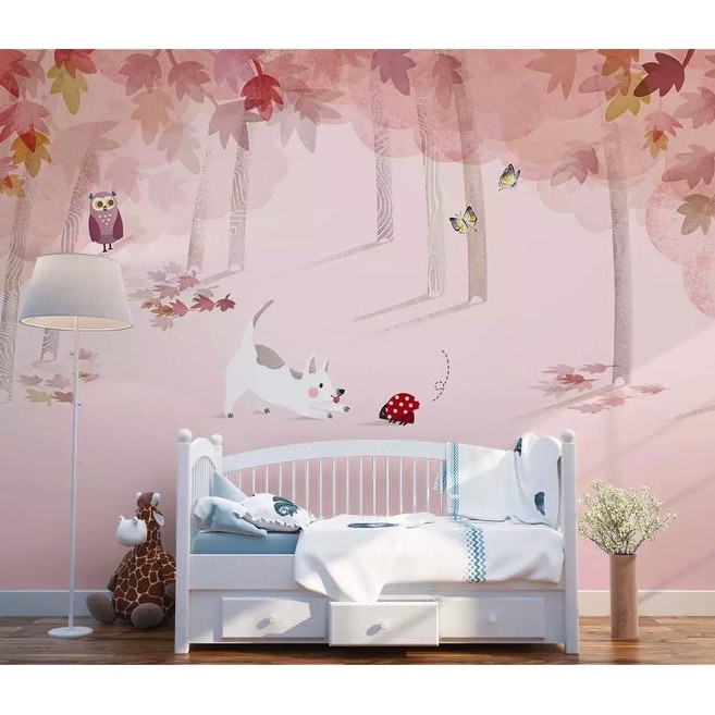 dog wallpaper bedroom