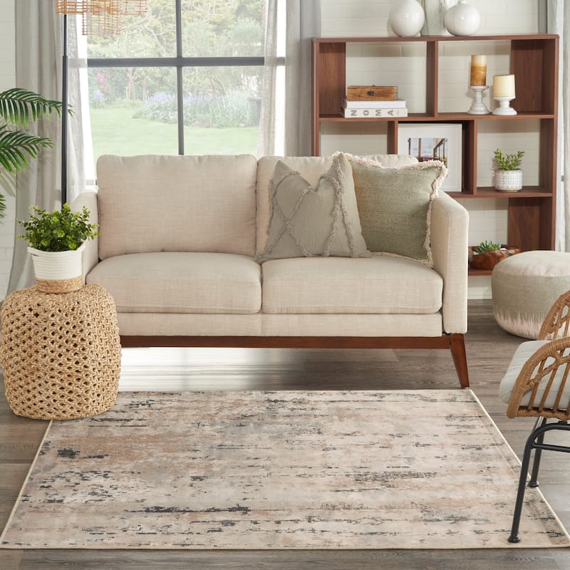 Nourison Concerto Modern Abstract Distressed Area Rug