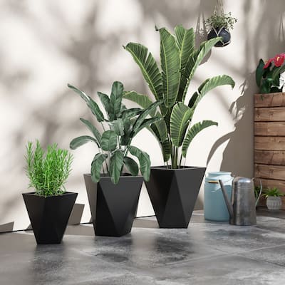 Tall Planters MgO Indoor Outdoor Planters Set of 3
