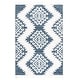 preview thumbnail 118 of 136, SAFAVIEH Moroccan Tassel Shag Iulieana Boho Tribal 2-inch Thick Rug 4' x 6' - Blue/Ivory - Rectangle